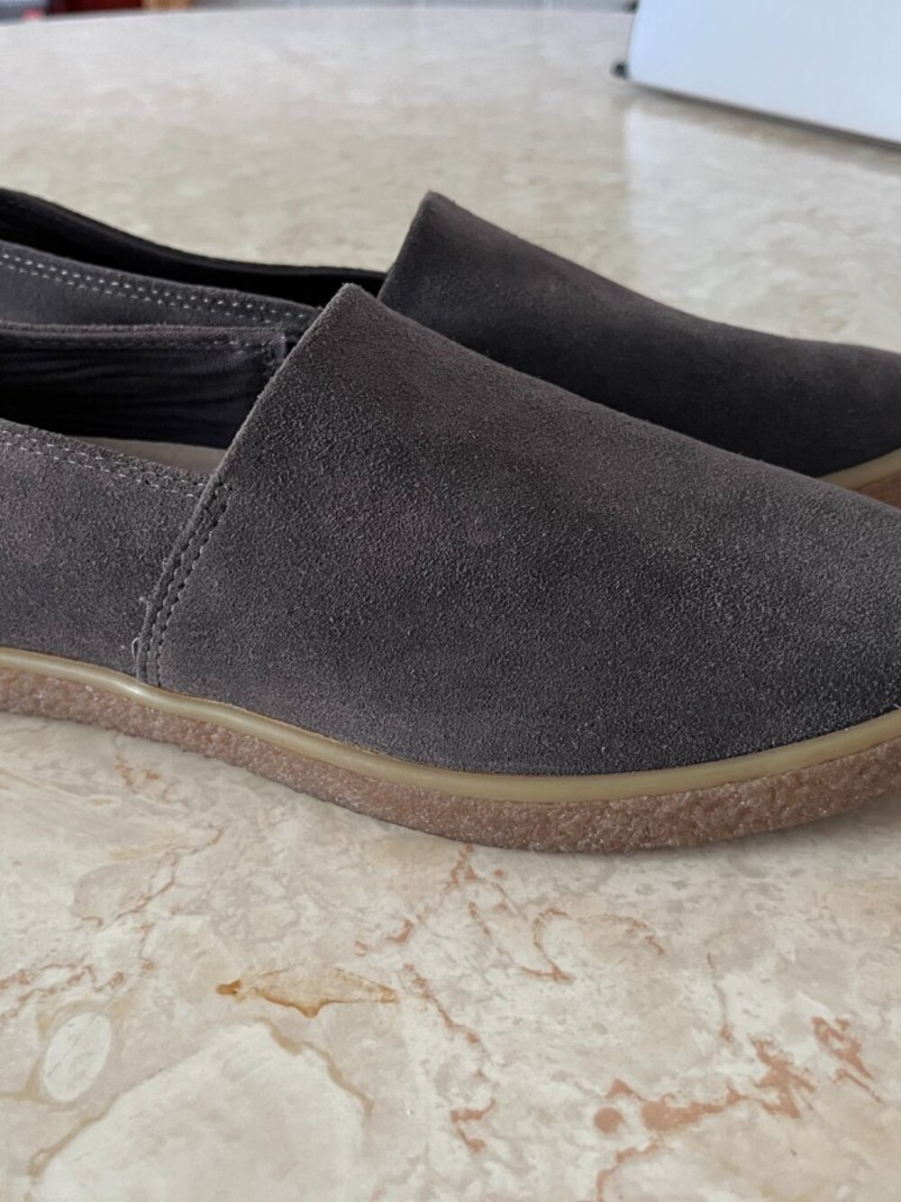 SeaVees Sun Tans Sz 9 Mens Slip On Sneakers Oiled Steel Suede Gum Sole - Picture 3 of 15